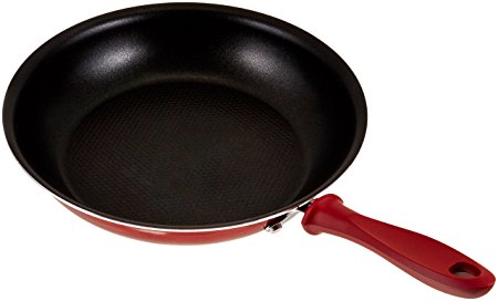 Farberware Aluminum Nonstick 11-Inch Open Skillet, Red