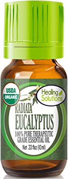 Organic Eucalyptus Radiata Essential Oil (100% Pure - USDA Certified Organic) Therapeutic Grade Essential Oil - 10ml