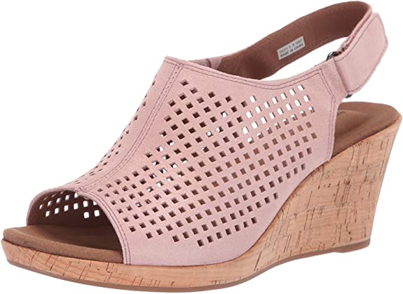 Rockport Women's Briah PERF Sling Wedge Sandal