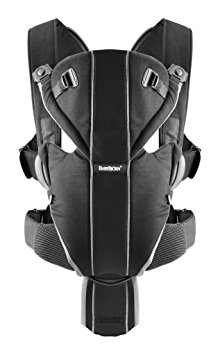 BABYBJORN Baby Carrier Miracle - Black/Silver, Cotton Mix