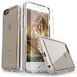 iPhone 6 Case Clear  Tempered Glass Screen Protector Slim Apple iPhone 6s6 SaharaCase Protective Shock-Absorption Bumper and Anti-Scratch Clear Back