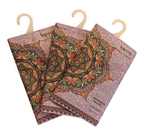 Premium Lavender Scented Sachets for Drawers, Closets and Cars, Lovely Fresh fragrance, Lot of 12 Bags, By Karma Scents