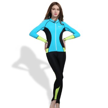 OXA Women's Ultrathin Wetsuits Lycra Full Body Diving Suit for Snorkeling, Swimming and Scuba Diving for Women