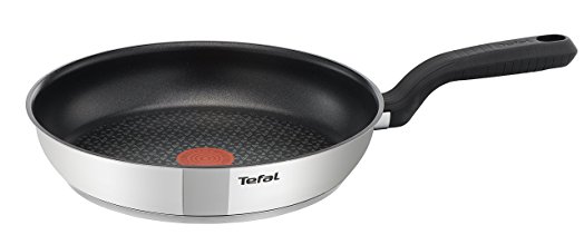 Tefal Comfort Max Stainless Steel Non-Stick Frying Pan, 30 cm - Silver