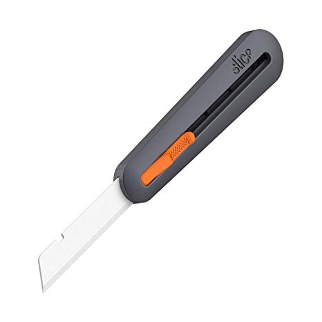 Slice 10559 3" Extra Long Industrial Knife, Designed for Insulation & Foam Cutting, Finger Friendly Ceramic Blade Adjusts to 4 Positions. Lasts 11x Longer vs Steel