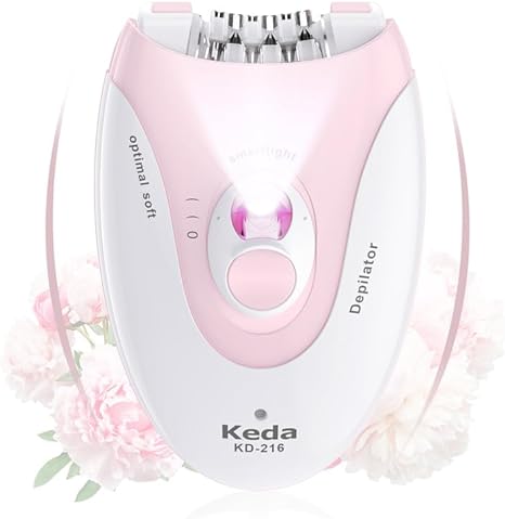 Face Epilator for Women, Facial Epilator Electric for Face Hair Remover, Cordless Epilators with LED Light for Women Face Body Armpit Bikini Leg Hair Removal