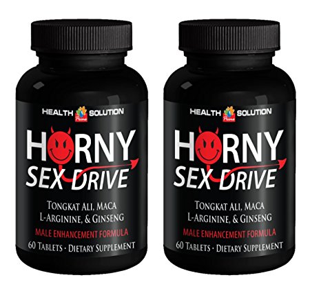 Male enchantment pills increase size and length - HORNY SEX DRIVE - Maca - 2 Bottles 120 Tablets