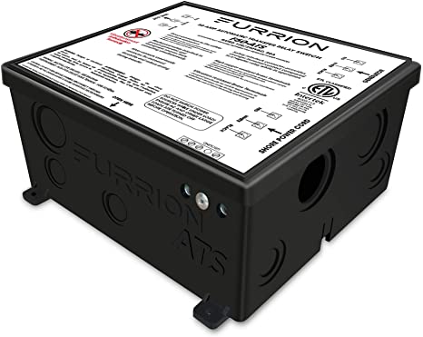 Furrion 50 Amp Automatic Transfer Switch for RV to changeover input between 125/250Volt AC power sources. With Vibrationsmart & Climatesmart Technology- F50-ATS