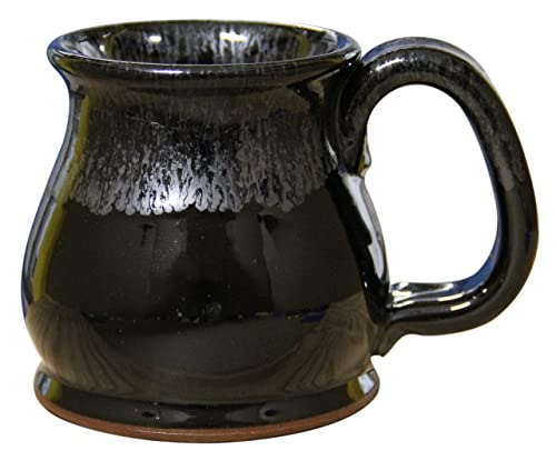SHS Collection USA Handmade 12oz Coffee Mug Potbelly (Silvery Night)