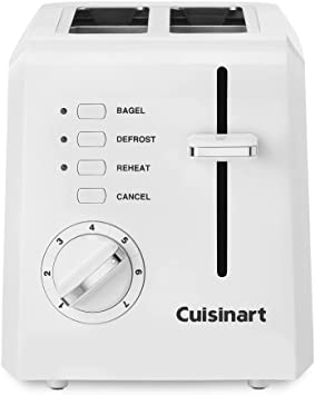 Cuisinart CPT-122 2-Slice Compact Plastic Toaster (White)