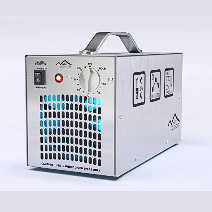 Stainless Steel Commercial Ozone Generator UV Air Purifier 12000 mg/hr Industrial