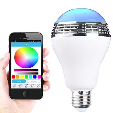 Liangs Bluetooth Smart Multicolored Led Night Light BulbsTiming SystemDimming and Turning On or Off by iPhone Android App