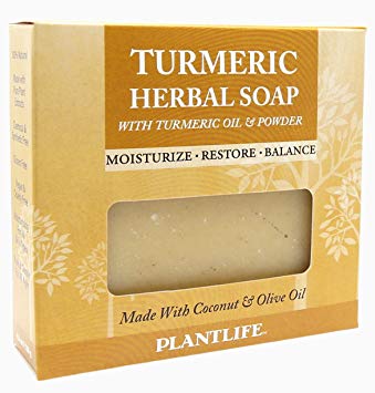 Plantlife Turmeric Herbal Soap with Turmeric Oil and Powder 4oz