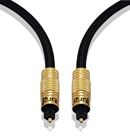 IBRA 10 Feet - Digital Audio Optical Toslink Cable - Premium Toslink Cable suitable for PS3 LED Blu Ray to Connect with Home Cinema Systems,AV Amps Etc