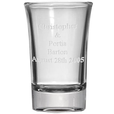 Personalized 1.5oz Shot Glass, Custom Laser Etched