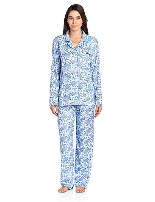 Casual Nights Women's Sleepwear Long Sleeve Floral Pajama Set