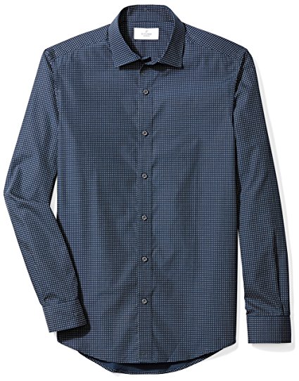 Buttoned Down Men's Fitted Spread-Collar Sport Shirt