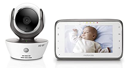 Motorola MBP854CONNECT Dual Mode Baby Monitor with 4.3-Inch LCD Parent Monitor and Wi-Fi Internet Viewing