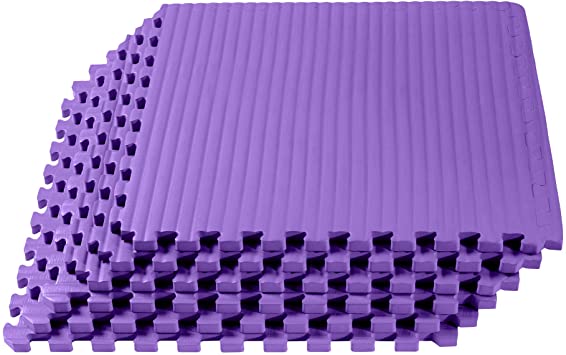 We Sell Mats 3/4 Inch Thick Martial Arts EVA Foam Exercise Mat, Tatami Pattern, Interlocking Floor Tiles for Home Gym, MMA, Anti-Fatigue Mats, 24 in x 24 in