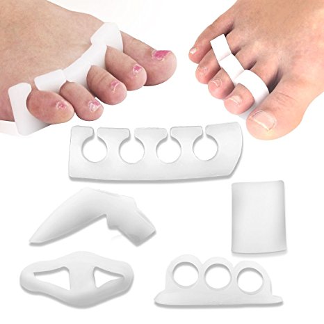 HLYOON H09 Toe Separators Kit -Toe Stretcher for Hammer Toe, Bunion Relief, Hallux Valgus,Toe Spacers, Toe Caps