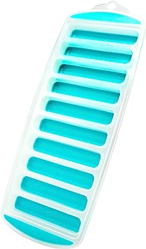 Jacent Resusable Silicone and Plastic Water Bottle Ice Cube Stick Tray, Easy Push & Pop Ice Cubes for Water Sports Bottle: 1 Pack