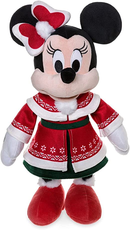 Disney Minnie Mouse Holiday Plush – Medium 16 1/2 Inches