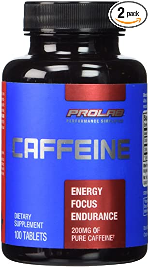 Prolab Caffeine Tablets 100 Count (Pack of 2)