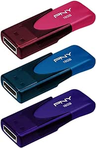 PNY 16GB Attaché 4 USB 2.0 Flash Drive 3-Pack