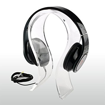 Geekria® Acrylic Omega Headphone Stand/Hanger