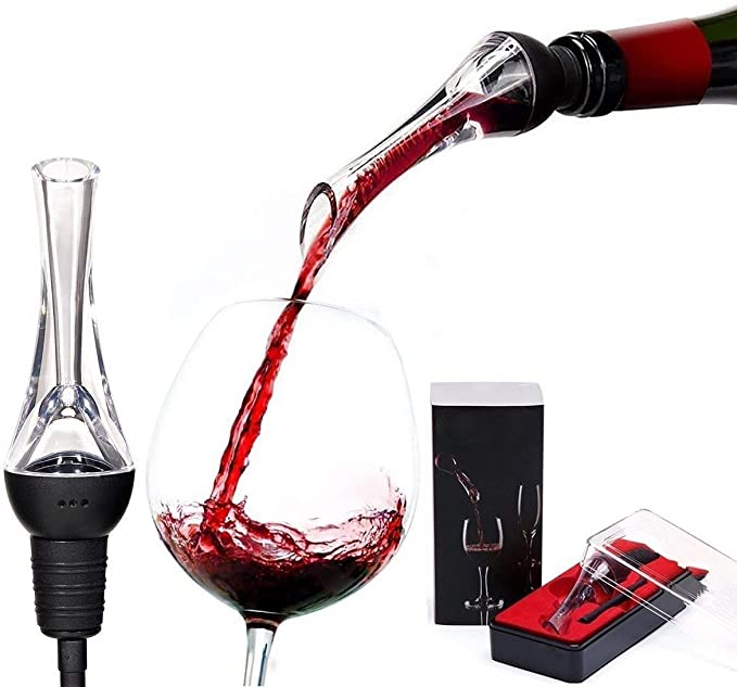 DB Wine Aerator Pourer - Premium Aerating Pourer and Decanter Spout