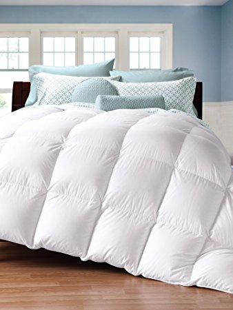 Cuddledown 450 Thread Count Down Comforter, King, Level 3, White