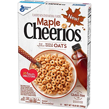 Maple Cheerios Cereal, 10.8 oz (Pack of 2)