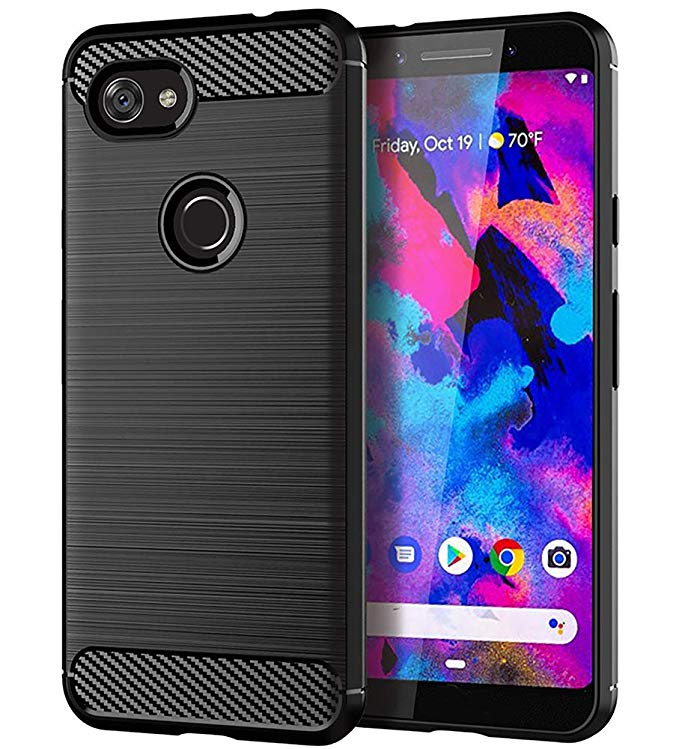 Google Pixel 3a Case Thinkart Frosted Shield Luxury Slim Design for Google Pixel 3a Phone (Black)