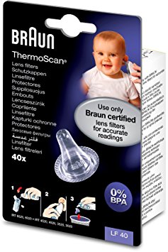 Braun ThermoScan  Lens Filters for Ear Thermometers--Pack of 40