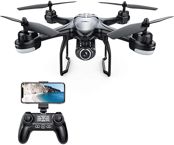 Potensic T18 GPS Drone with 1080P Camera, FPV Remote Control Quadcotper, Dual GPS Return Home, Follow Me, Adjustable Wide-Angle Camera, Altitude Hold, Long Control Range -Black