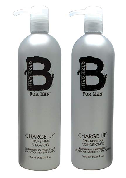 TIGI Bead Head for Men Charge UP Thickening Shampoo & Conditioner Duo 25.36 oz EACH