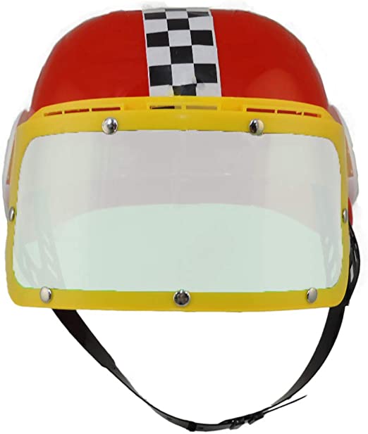 Jacobson Hat Company Kids Plastic Racing Helmet Assorted (Red or Blue)