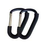 Mommy Hook Stroller Hook Pack of 2 Hanger for Baby Diaper Bags Groceries Clothing Large