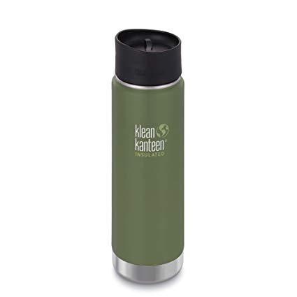 Klean Kanteen Wide Double Wall Vacuum Insulated Stainless Steel Coffee Mug with Leak Proof Café Cap 2.0