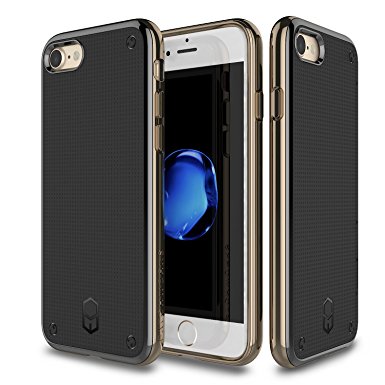 Patchworks Flexguard Case Champagne Gold for iPhone 7 - Military Grade Protective Case Extreme Corner Protection with Poron XRD