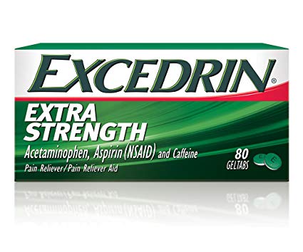 Excedrin Extra Strength Pain Relief Gel Tabs 80 count for Headache Relief