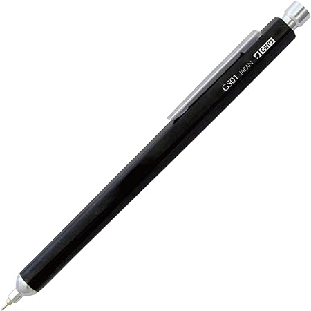 Ohto Aluminium Ballpoint Pen Needle Point GS01-S7 0.7 mm Soft Ink (Black) (Black)