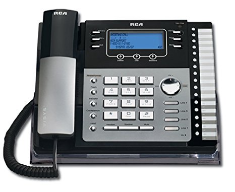 RCA ViSys 25424RE1 4-Line Expandable System Phone with Call Waiting/Caller ID