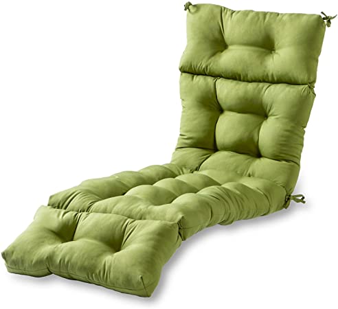 Greendale Home Fashions AZ4804-HUNTERGREEN Juniper 72 x 22-inch Outdoor Chaise Lounge Cushion