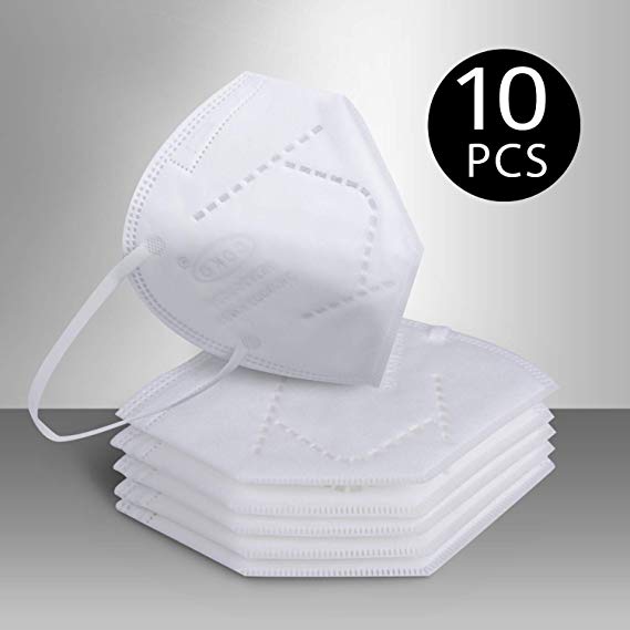 10 PCS N95 Mask, PM2.5 Anti Air Pollution with Respirator Dustproof Mask