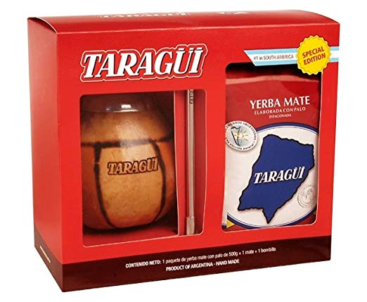 Taragui Mates & Bombillas, 1(500g) Yerba Mate   1 Mate   1 Bombillas