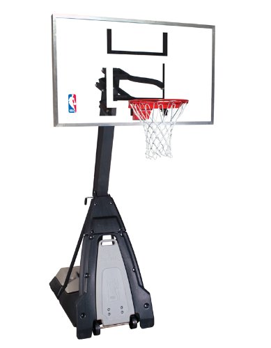Spalding NBA "The Beast" Portable Basketball System - 60" Glass Backboard