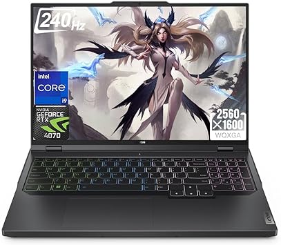 Lenovo Legion Pro 5i Gaming Laptop 2023 Newest, 16" WQXGA 240Hz Display, Intel Core i9-13900HX Processor, NVIDIA GeForce RTX 4070, 64GB DDR5 RAM, 1TB SSD, Backlit Keyboard, Wifi6, Windows 11 Home