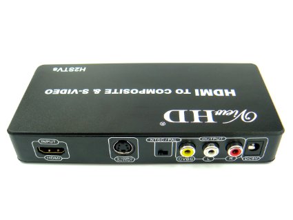 ViewHD HDMI to TV Composite RCA AV  S Video Converter  Include AV and S Video Cables  AC Power Adapter  Model H2STVs