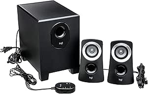 Logitech Z313 2.1 Channel Multimedia Speaker System with Volume Control Remote